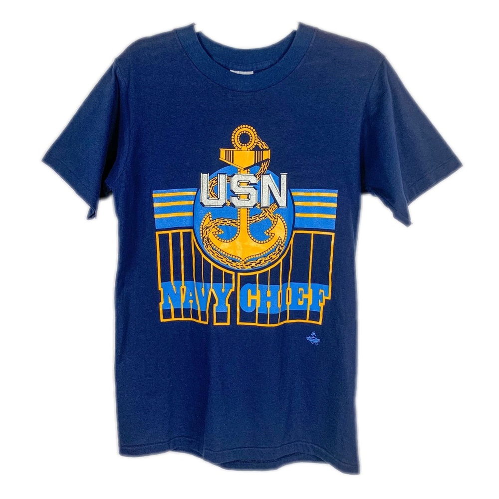90’s US Navy Chief Vintage T Shirt USN Armed Force
